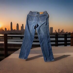 VTG Levis 522 Women's Size 18 Jeans Blue Tapered Fit Tapered‎ Leg Made in USA